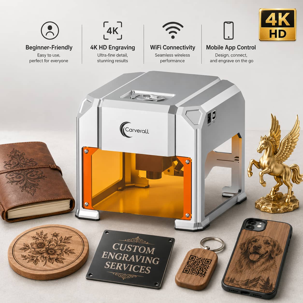 Industrial Laser Solutions - Carverall Laser Engraver Machine, K4 3W,
