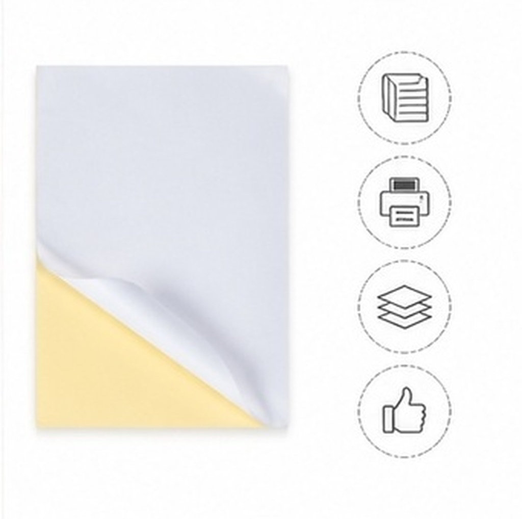 Industrial Laser Printing - 100Pcs A4 Self-Adhesive Printing Paper Premium