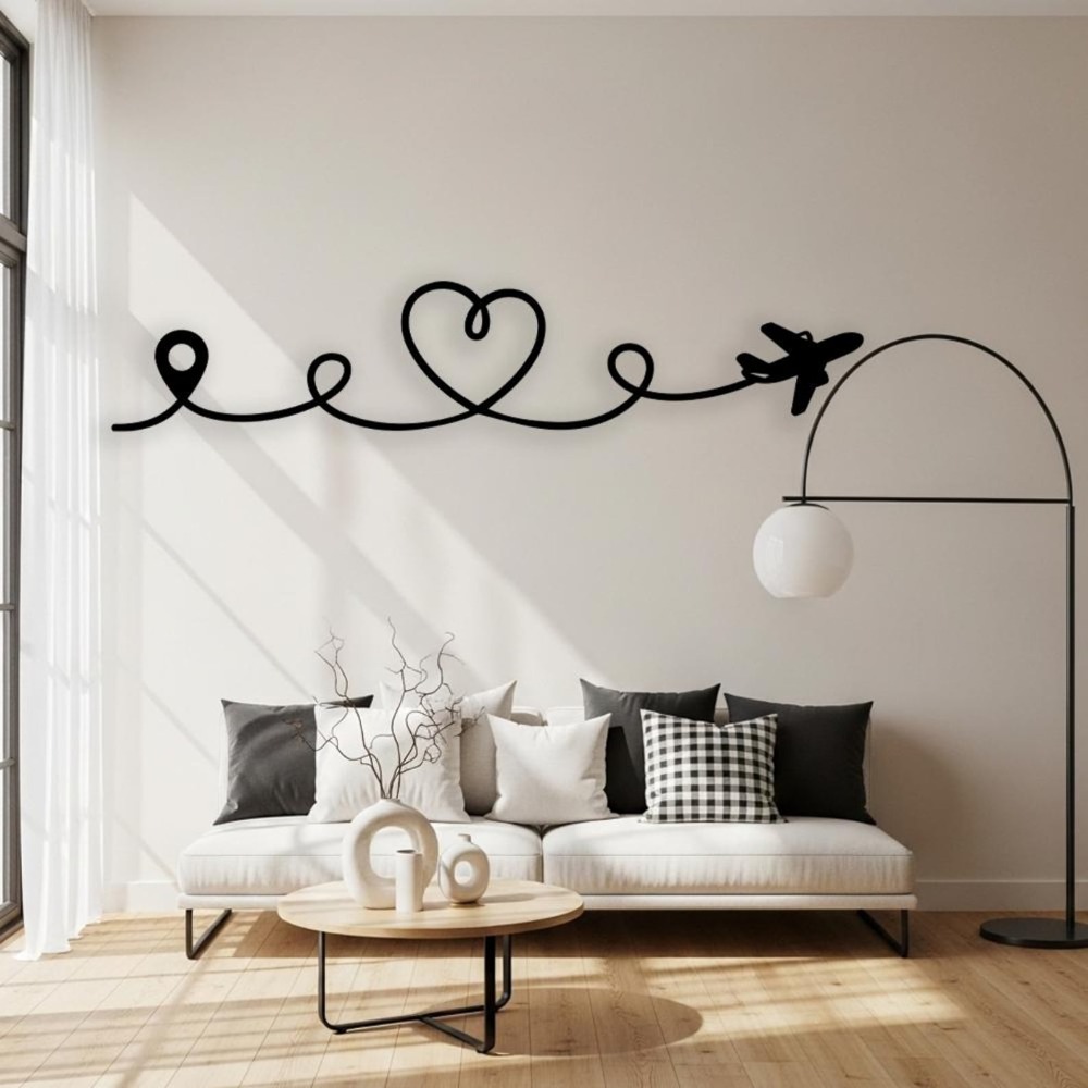 Flat Travel Metal Wall Art, La - Industrial Laser Cutter review and price
