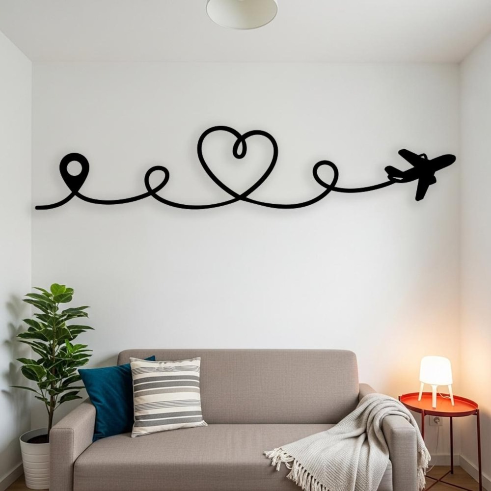 Flat Travel Metal Wall Art, La - Industrial Laser Cutter review and price
