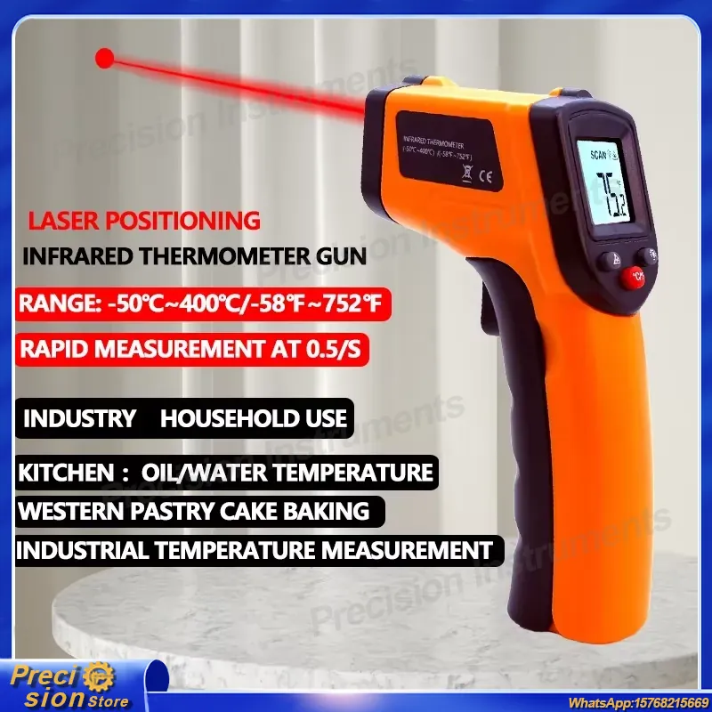 Infrared Thermometer Gun Non C - Industrial Laser Gun review and price